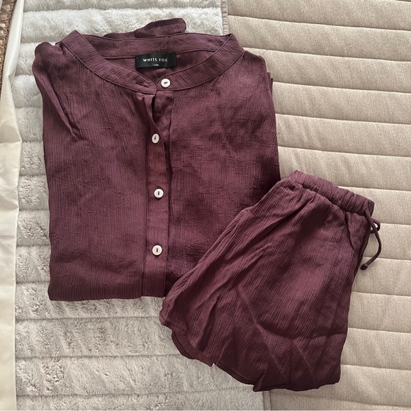 White Fox two piece cover up set - Picture 3 of 3